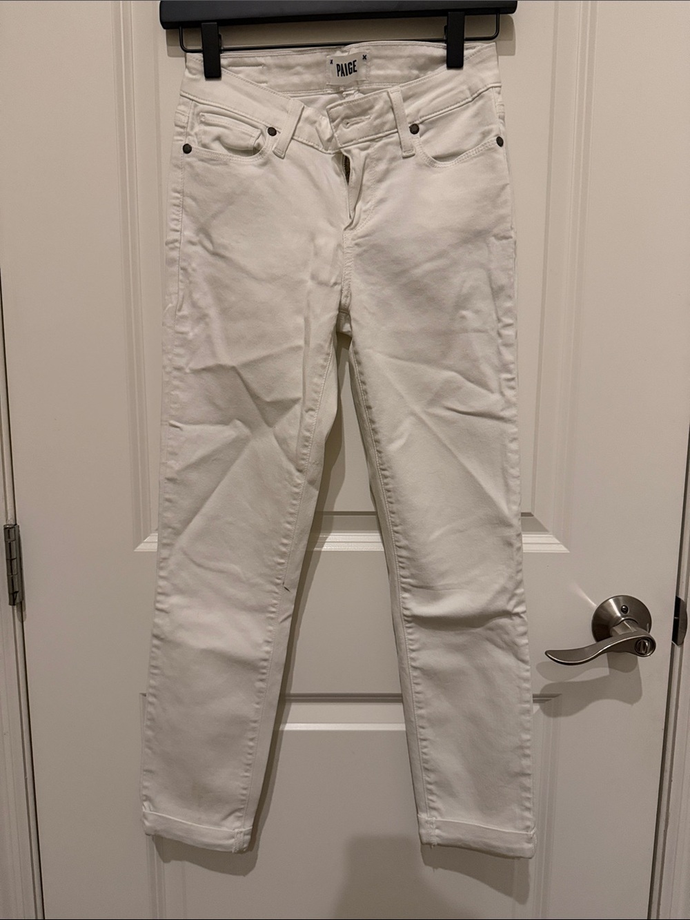 PAIGE White Skinny Stretch Jeans